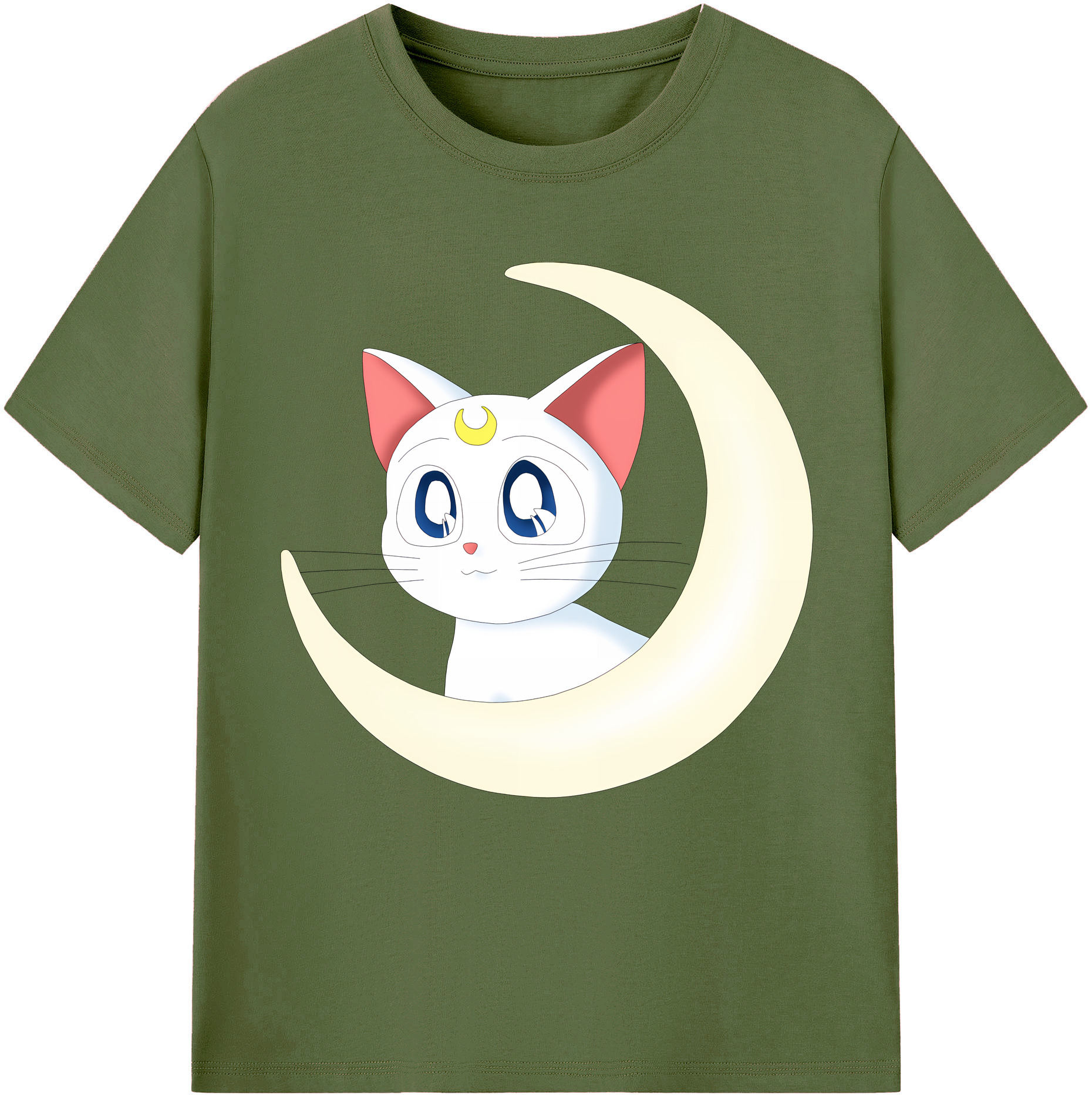 （画像用） 美少女戦士セーラームーン Sailor Moon 綿100％半袖Tシャツ（フロントプリント）